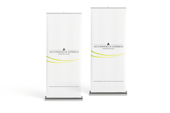 Roll-Up Görlitz Modehaus Schwind's Erben weiß