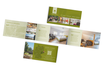 Angebots-Flyer 6-seitig Ferienwohnungen & Pension Erlichthof Familie Jagiela