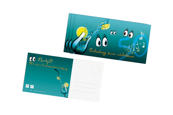 Einladungskarte 50. Geburtstag