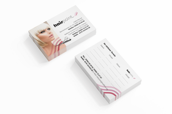 Visitenkarten mit Terminkärtchen Hairpoint Görlitz