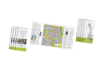 Flyer 8-seitig Görlitz Schwind's Erben kleiner Stadtplan 2017