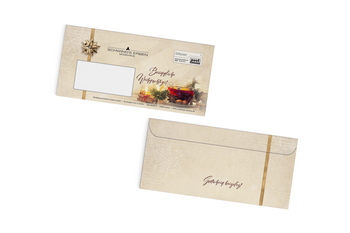 Briefumschlag Görlitz Weihnachten Modehaus Schwind's Erben 2017