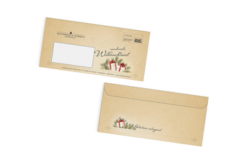 Briefumschlag Görlitz Weihnachten Modehaus Schwind's Erben 2015