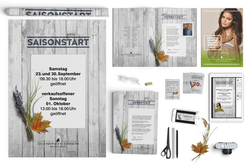 Corporate Design Werbung Saisonstart H/W 2017 Modehaus Schwind's Erben Görlitz