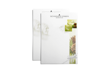 Briefpapier Görlitz Modehaus Schwind's Erben Weihnachten