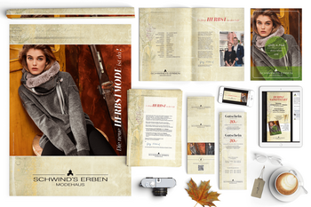 Corporate Design Werbung Saisonstart H/W 2016 Modehaus Schwind's Erben Görlitz
