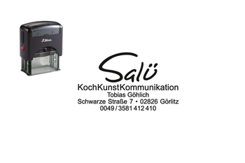 Stempel mit Logo Görlitz Bar & Restaurant Salü