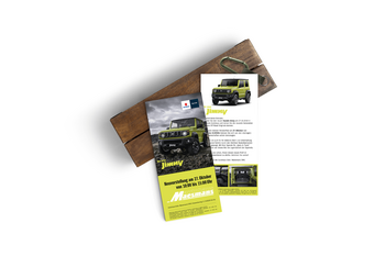 Flyer 2-seitig Suzuki Jimny 2018 Görlitz Autohaus Maesmans
