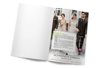 Anzeige Hochzeitsmagazin Modehaus Schwind's Erben Görlitz