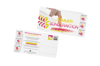 Flyer Werbepostkarte 2-seitig Görlitz Schwind's Sommeraktion 2011