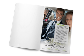 Anzeige Hochzeitsmagazin Modehaus Schwind's Erben Görlitz