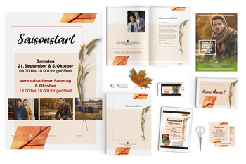 Corporate Design Werbung Saisonstart H/W 2019 Modehaus Schwind's Erben Görlitz